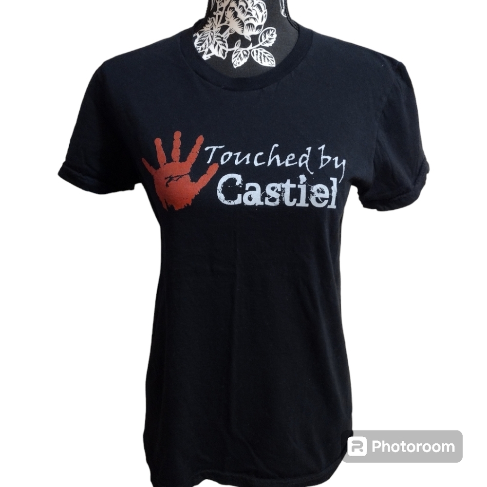 Supernatural "Touched by Castiel" Handprint  Tee